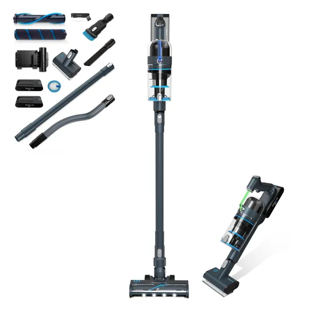 hoogo-s6-akku-staubsauger-beutellos-2-akkus-tierhaare-led image 1