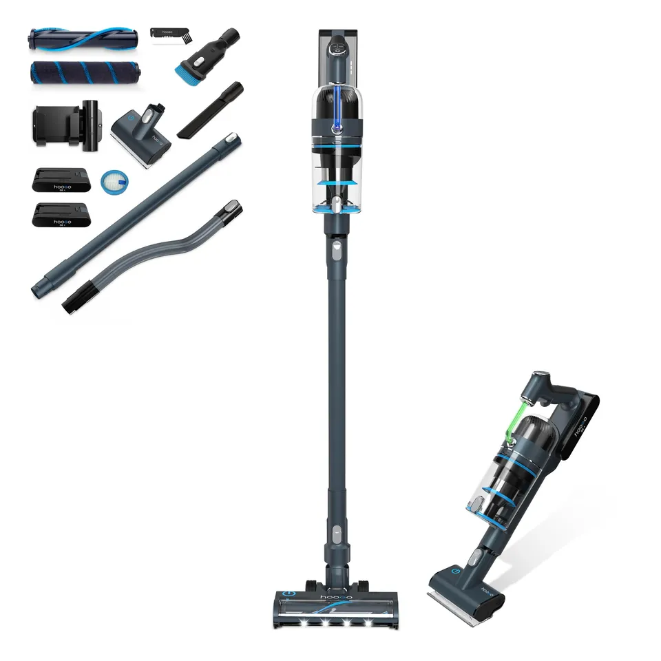 hoogo-s6-akku-staubsauger-beutellos-2-akkus-tierhaare-led image 1