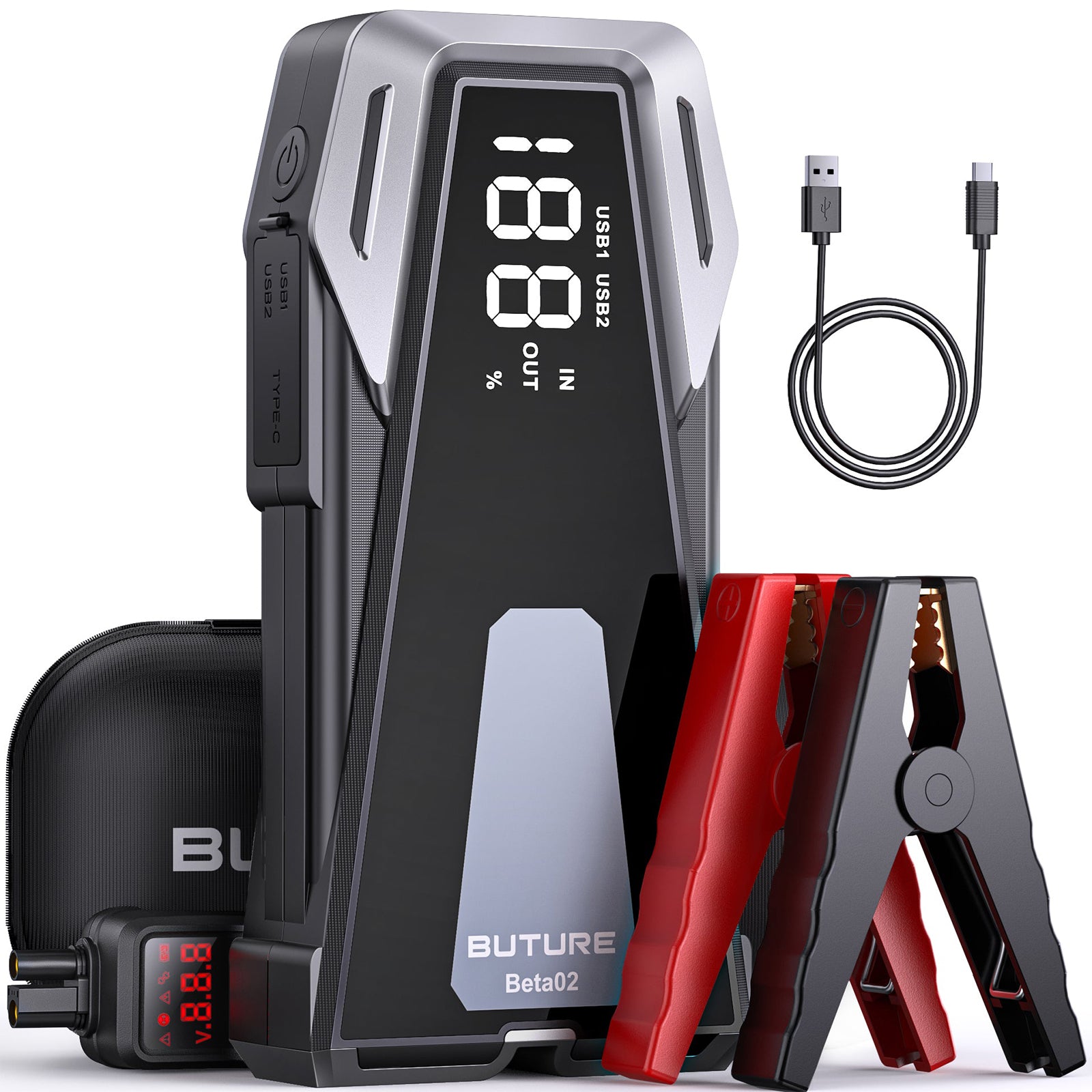 buture-beta02-auto-starthilfe-2500a-21800mah-powerbank image 1