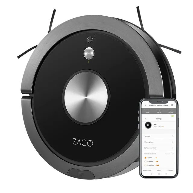 zaco-a9s-saugroboter-mit-wischfunktion-app-600ml-schwarz image 1