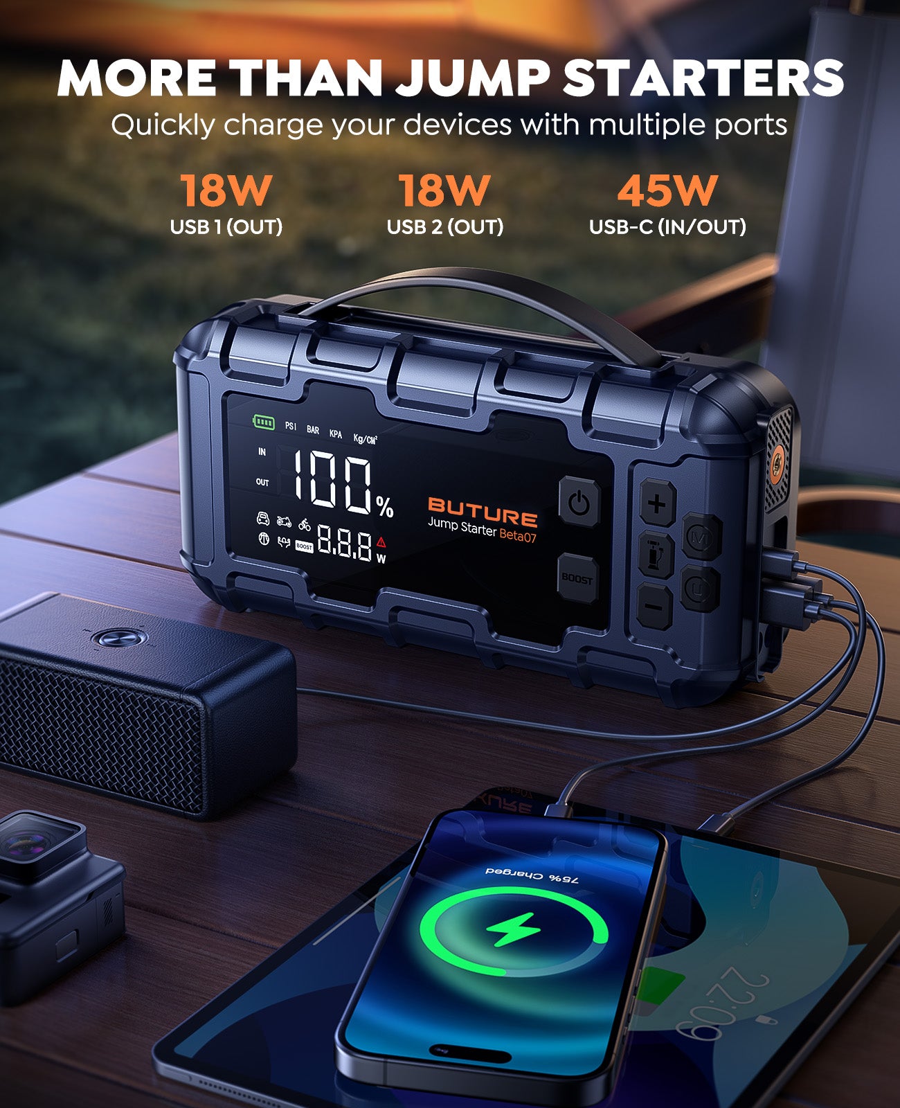 buture-beta07-jump-starter-6000a-starthilfe-160psi-kompressor image 6
