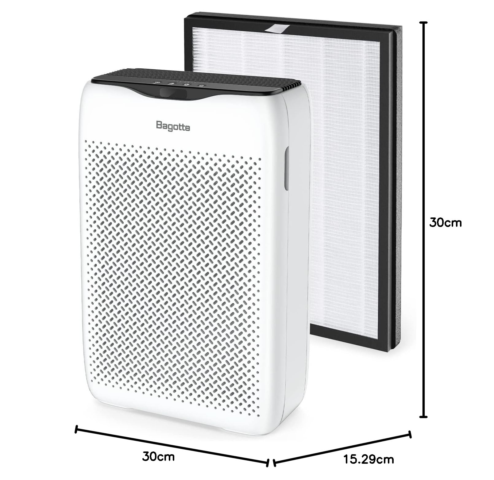 bagotte-luftreiniger-h13-hepa-57m-cadr-210m-h-leise-25db image 2