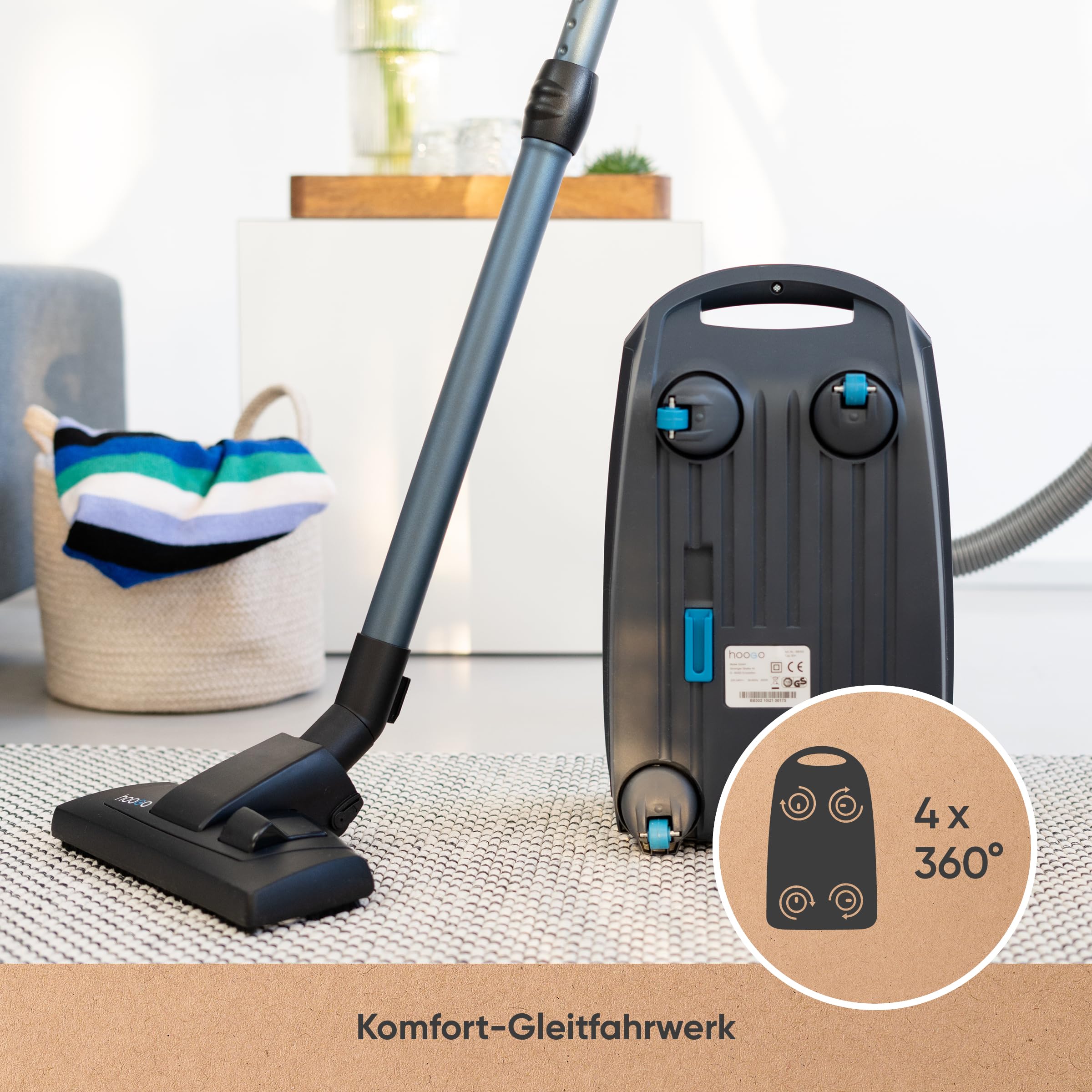 hoogo-b3-bodenstaubsauger-mit-beutel-wei-hepa-850w image 4