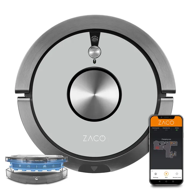 zaco-a9spro-saugroboter-mit-wischfunktion-app-grau image 1