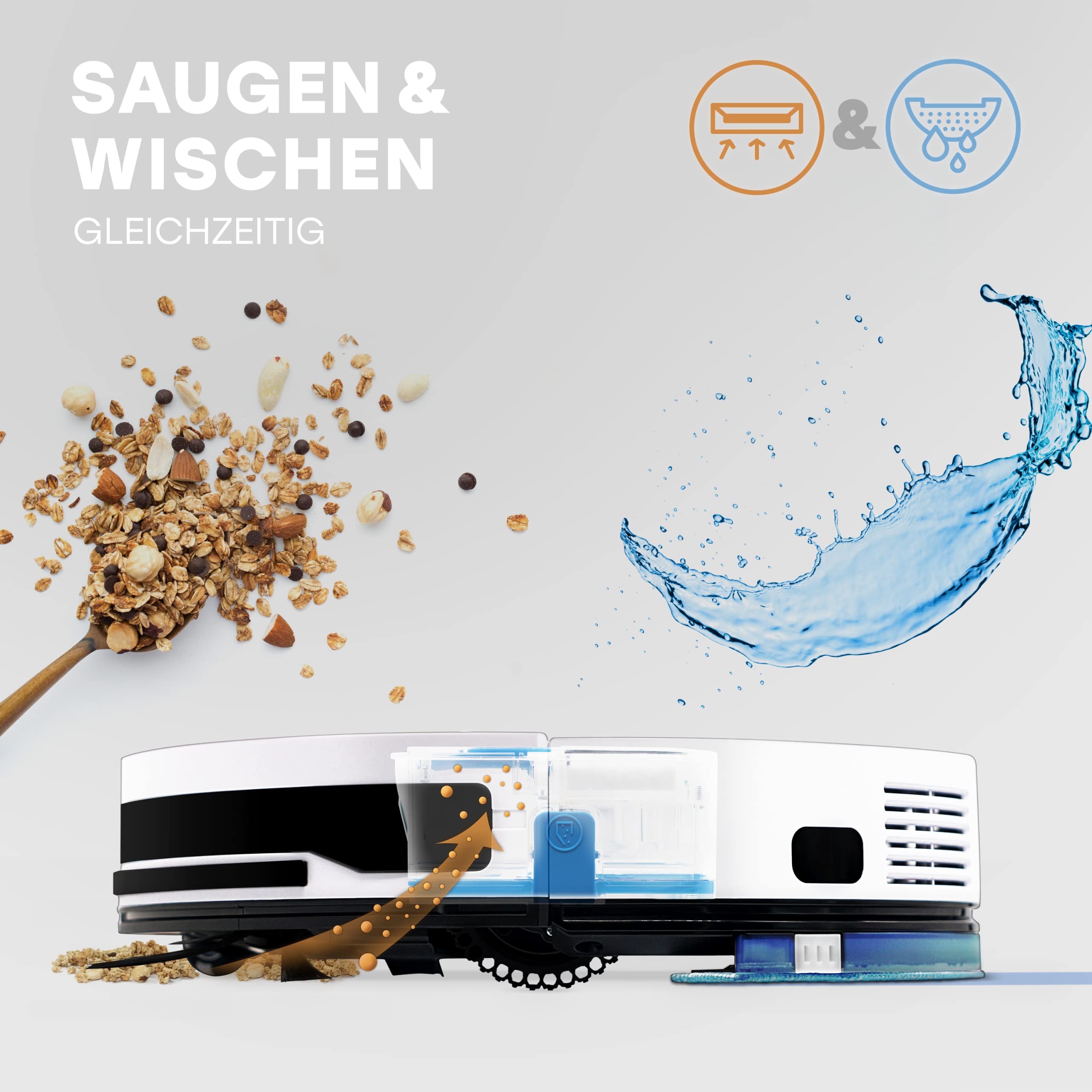 zaco-v6-saugroboter-mit-wischfunktion-2000pa-tierhaare-rose image 2