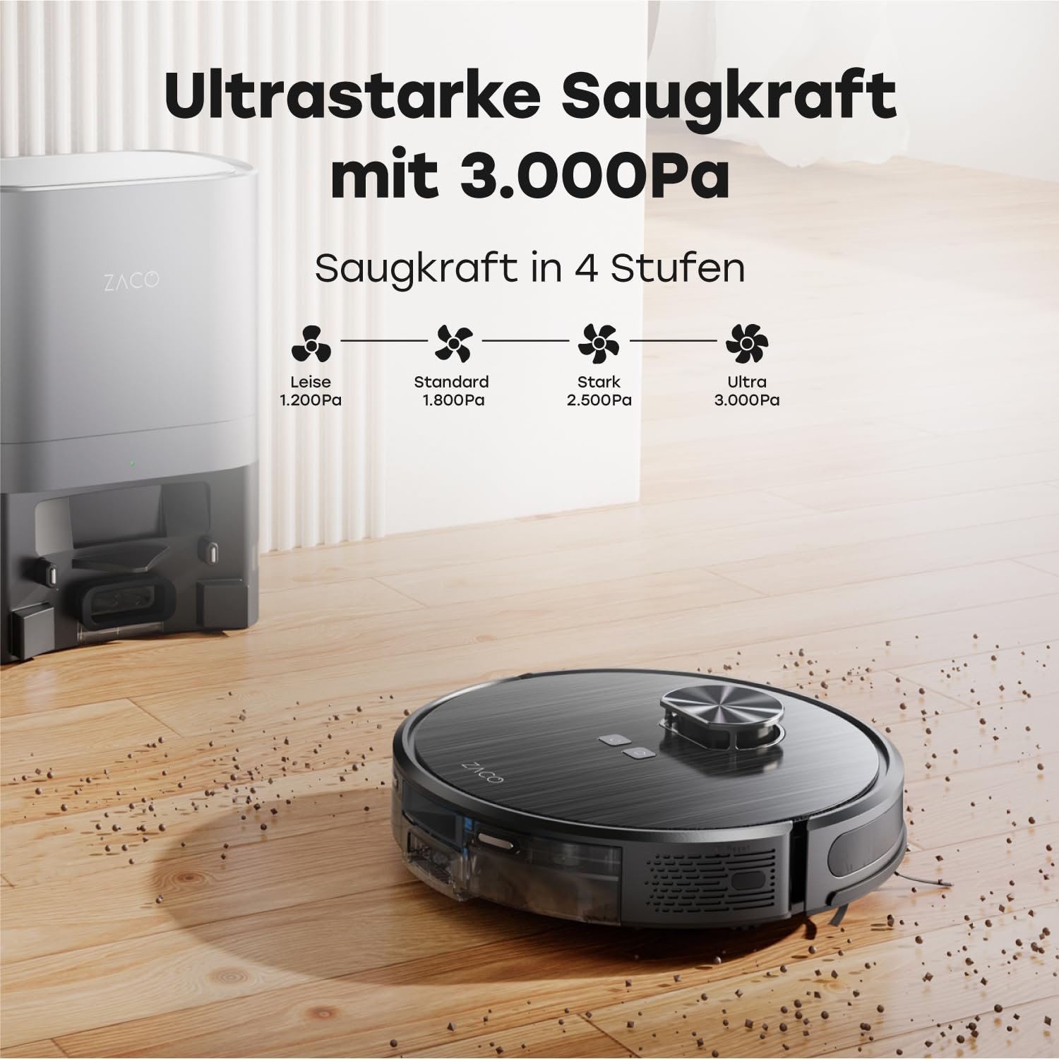 zaco-a10-pro-saugroboter-mit-wischfunktion-absaugstation-tierhaare image 6