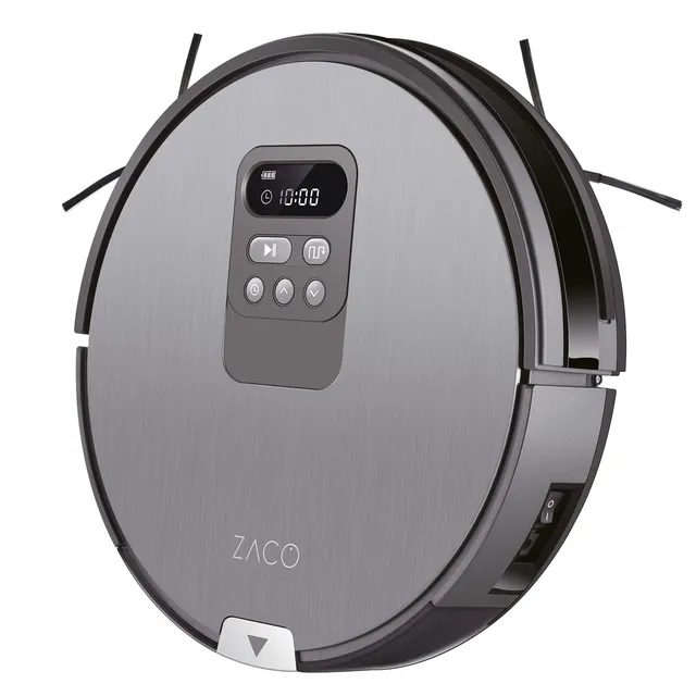 zaco-v80-saugroboter-mit-wischfunktion-grau-tierhaare image 1