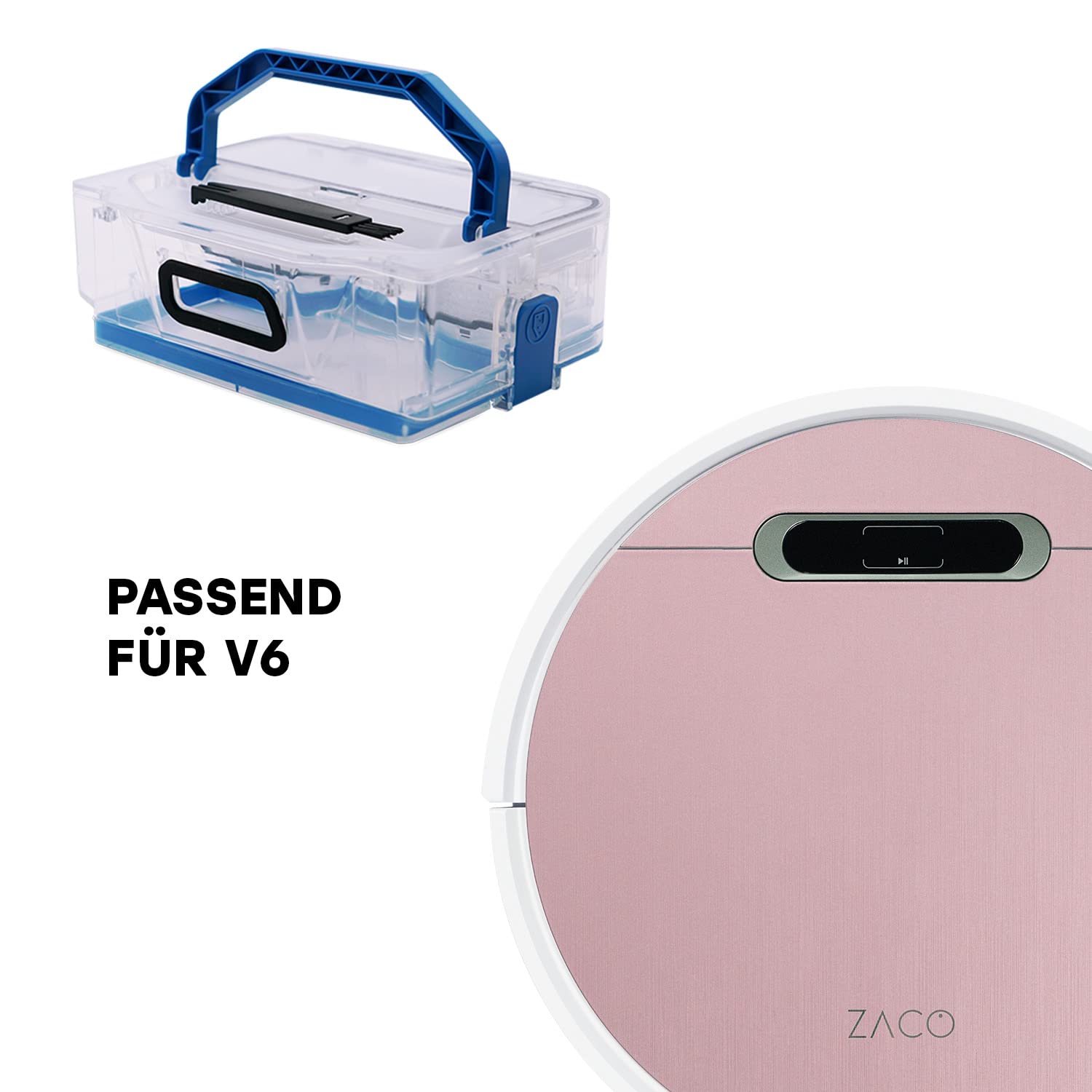 zaco-v6-staubtank-600-ml-staubbeh-lter-mit-filter-original image 2
